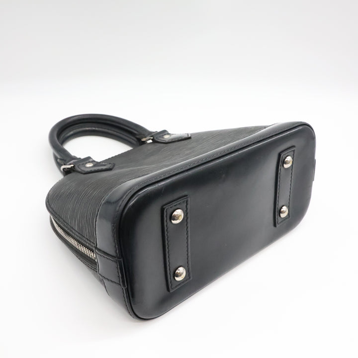 Louis Vuitton Alma BB Black Epi Leather Handbag