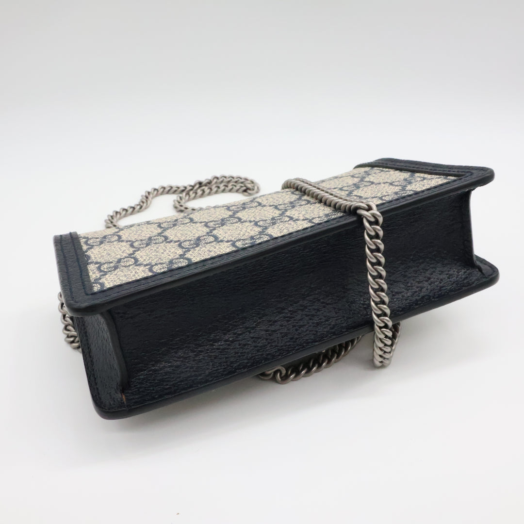 Gucci GG Dionysus Navy/Beige Super Mini Handbag