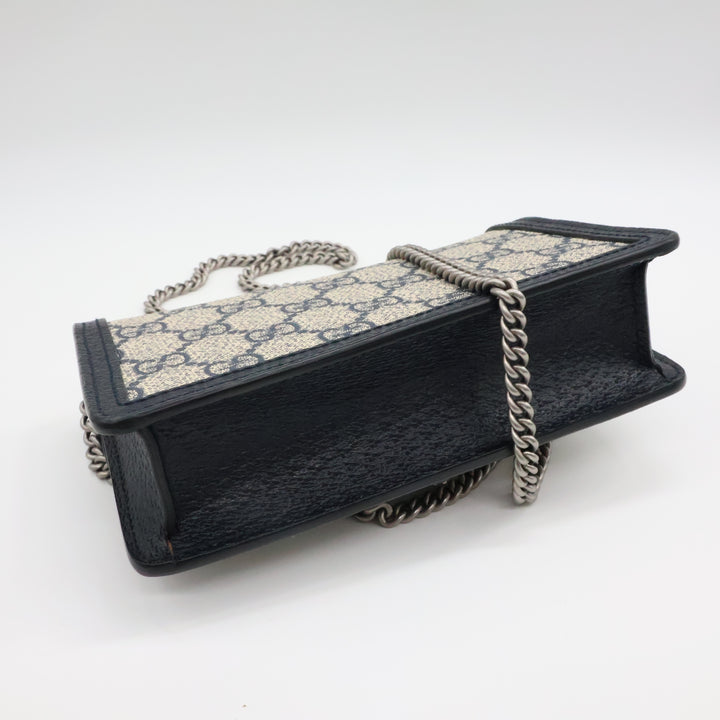 Gucci GG Dionysus Navy/Beige Super Mini Handbag