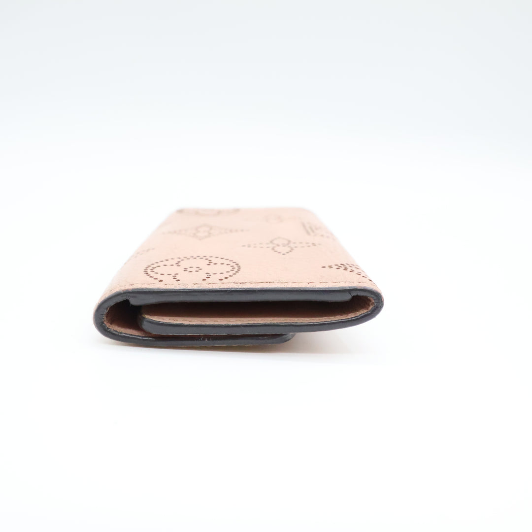 Louis Vuitton Pink Mahina Leather 4 Key Holder Purse