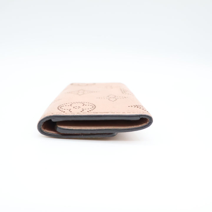 Louis Vuitton Pink Mahina Leather 4 Key Holder Purse