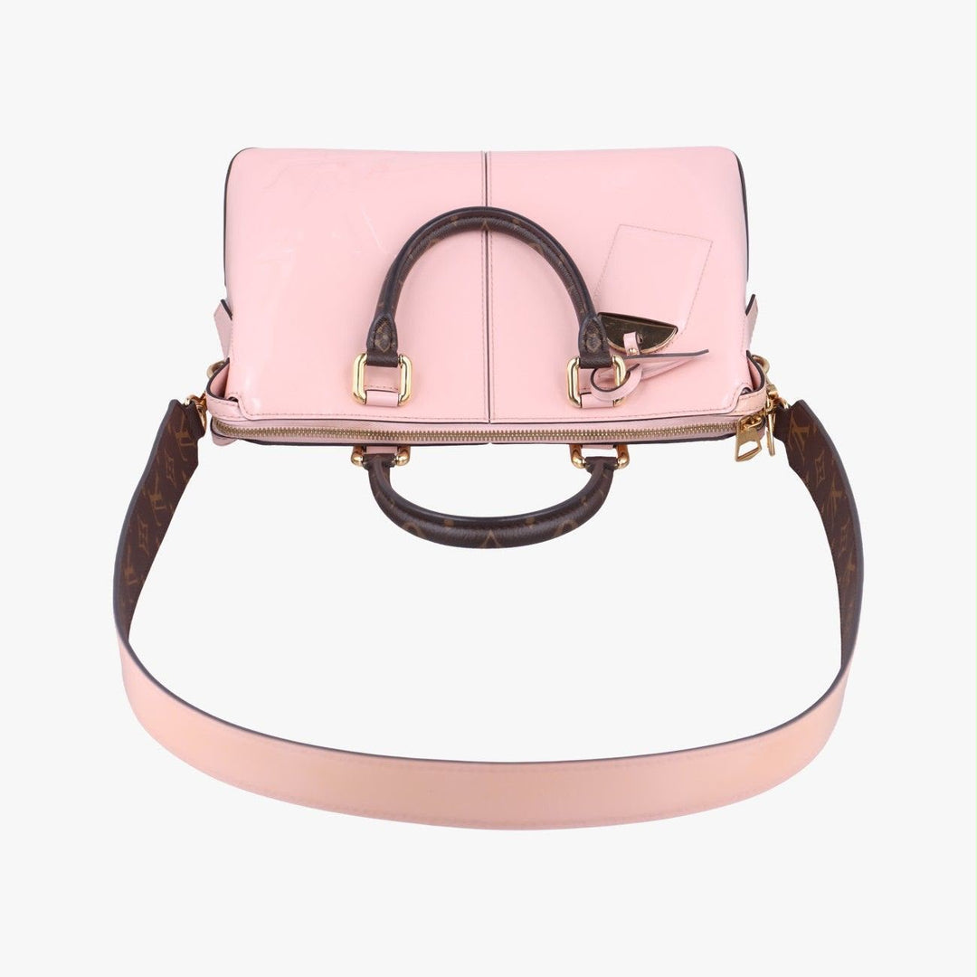 Louis Vuitton Rose Ballerine Vernis Miroir Tote Bag