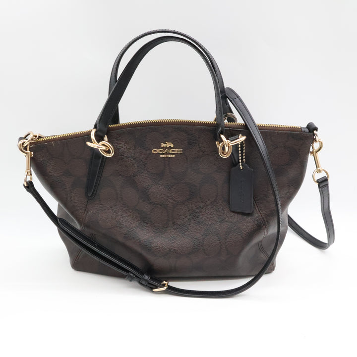 Coach Signature Canvas Kelsey Tote Handbag