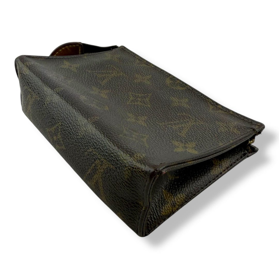 Louis Vuitton Brown Monogram Toiletry Pouch 15 Bag