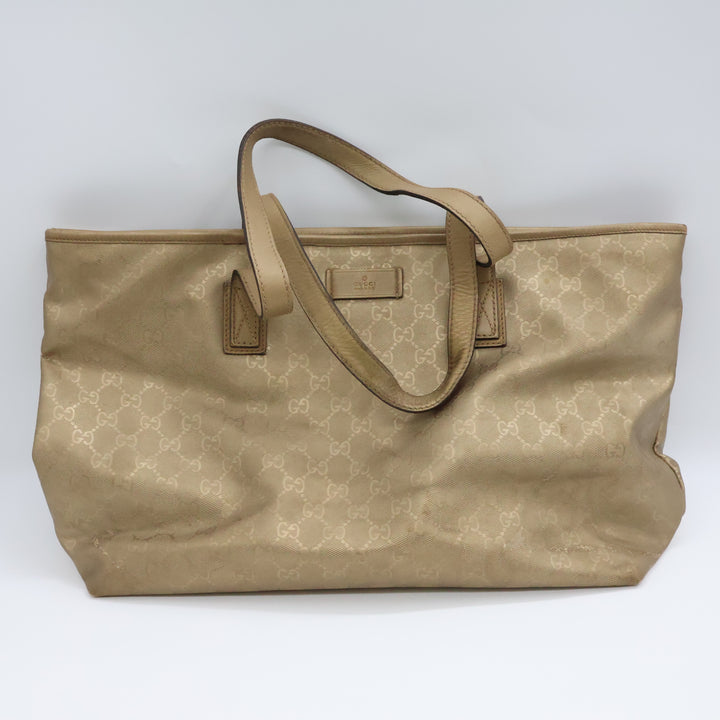 Gucci GG Gold Canvas Tote Bag