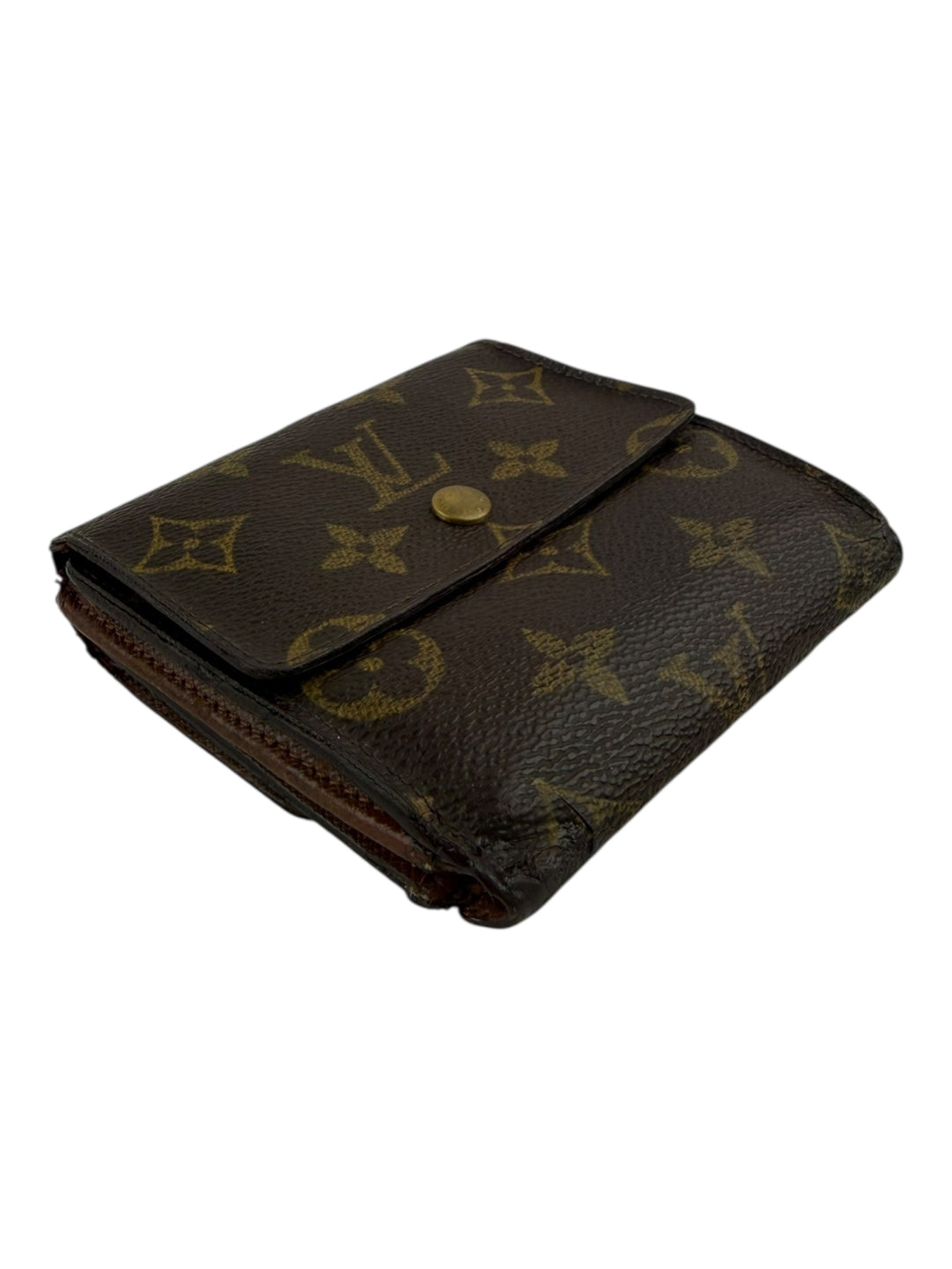 Louis Vuitton Vintage Brown Monogram Compact Bifold Wallet Purse