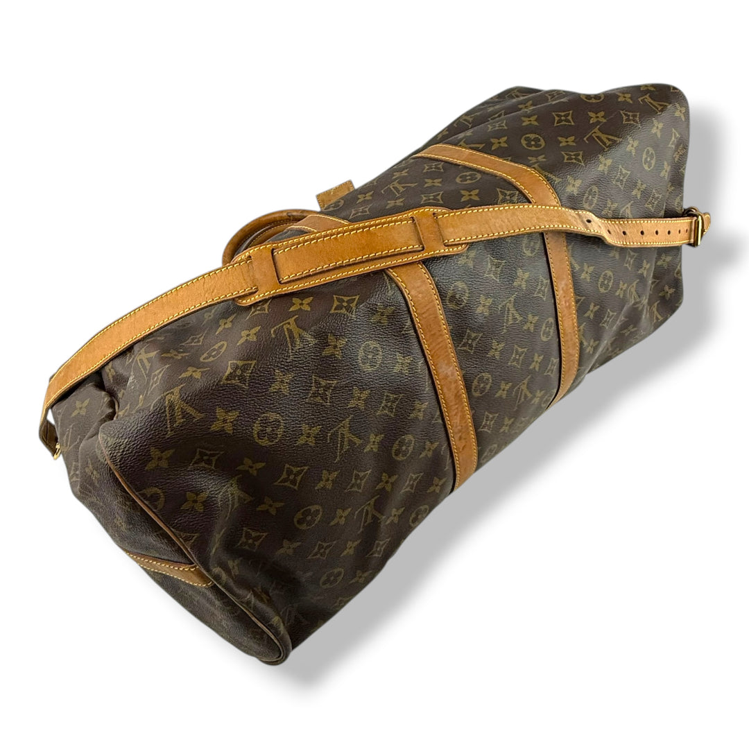 Louis Vuitton Bandouliere Vintage Brown Monogram 55 Keepall Duffle Bag