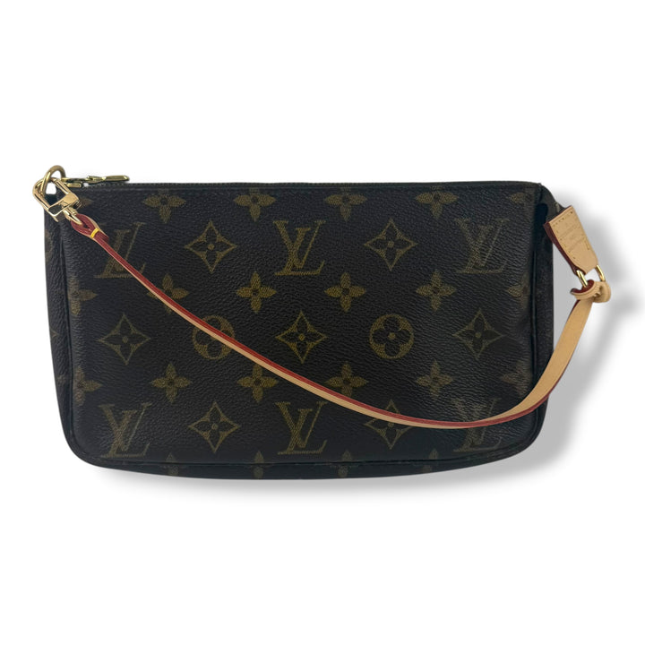 Louis Vuitton Pochette Accessories Brown Monogram Clutch Bag