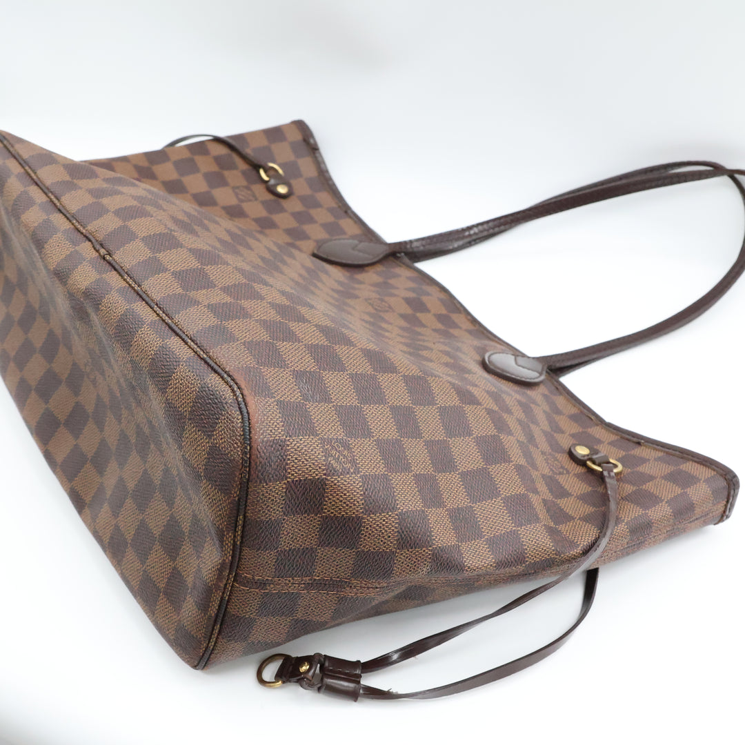 Louis Vuitton Brown Damier Neverfull MM Handbag