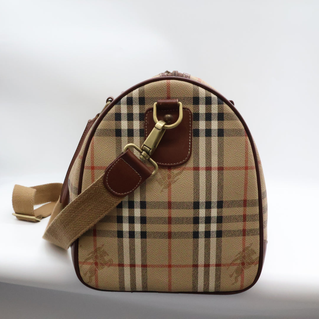 Burberry Haymarket Check Duffle Bag