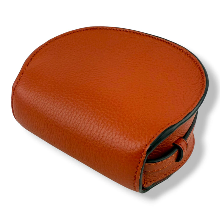 Chloe Marcie Mini Grained Leather Saddle Red Handbag