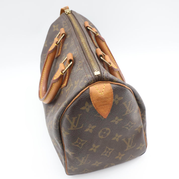 Louis Vuitton Vintage Brown Monogram Speedy 25 Handbag