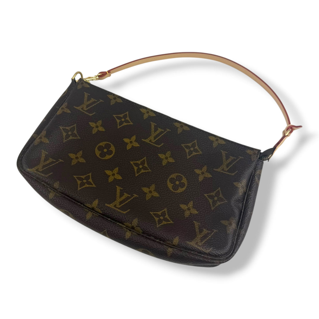 Louis Vuitton Pochette Accessories Brown Monogram Clutch Bag