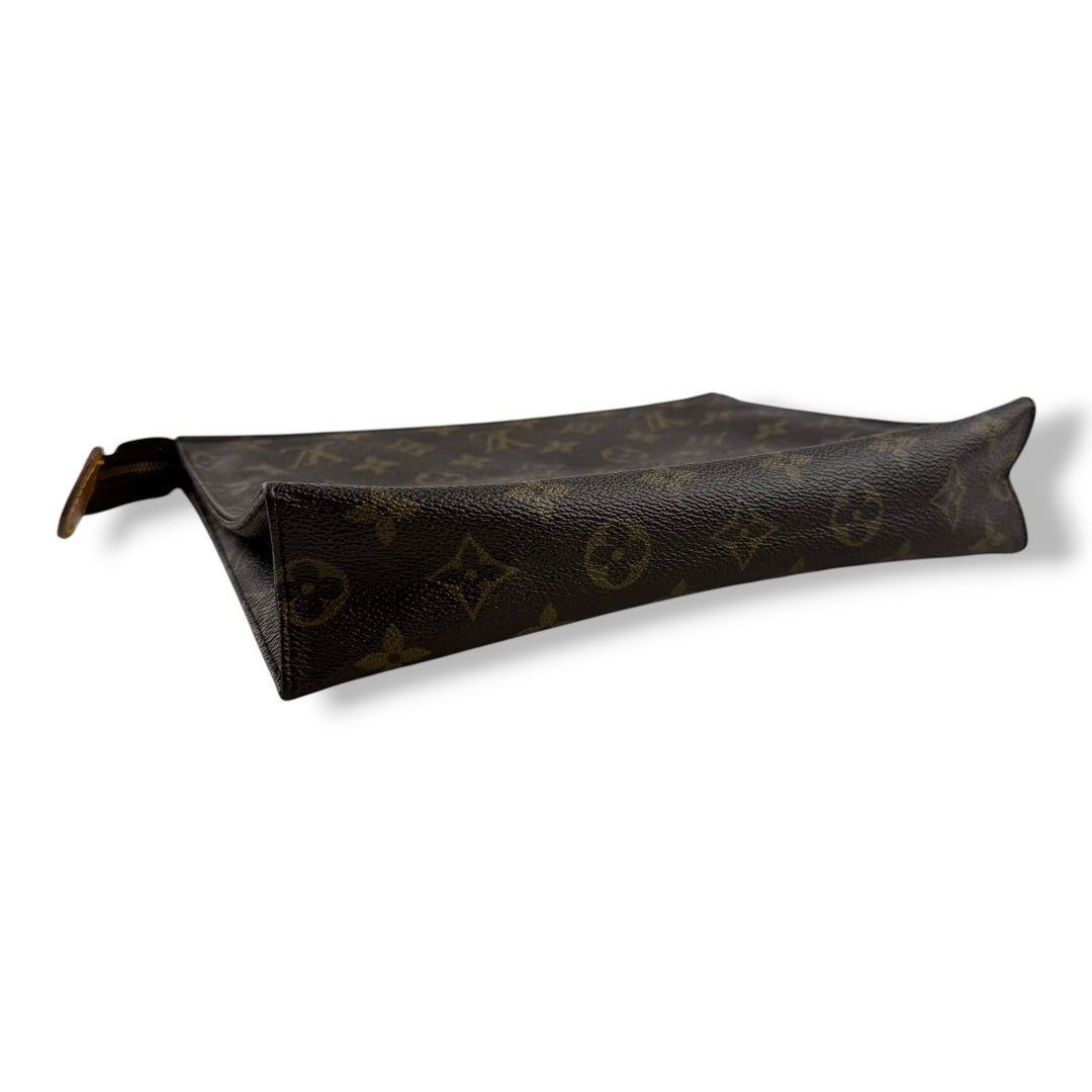 Louis Vuitton Vintage Brown Monogram Toiletry Pouch 26 Bag