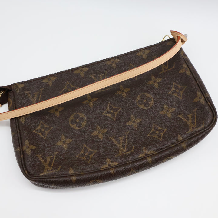 Louis Vuitton Pochette Accessories Brown Monogram Clutch Bag