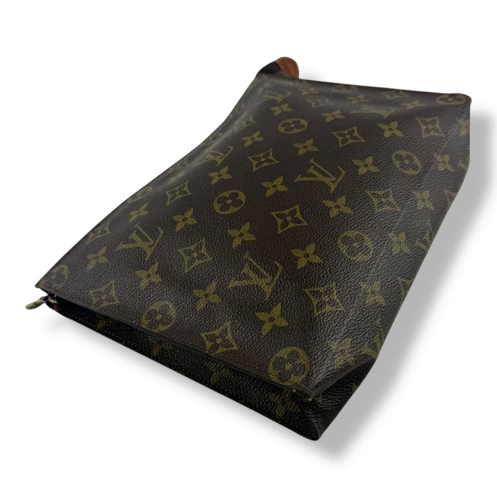 Louis Vuitton Vintage Brown Monogram Toiletry Pouch 26 Bag