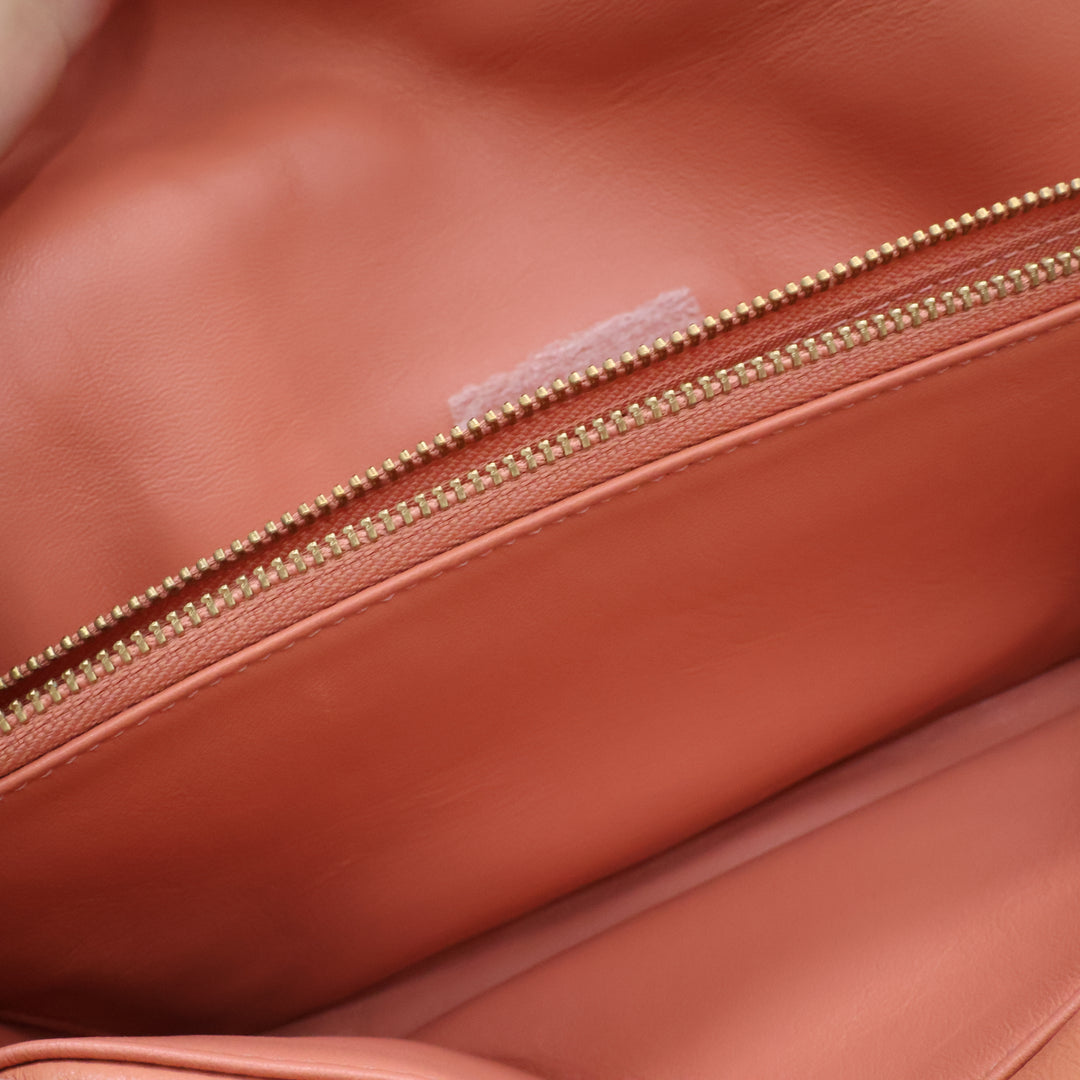 Coach Pillow Tabby 26 Coral Leather Handbag