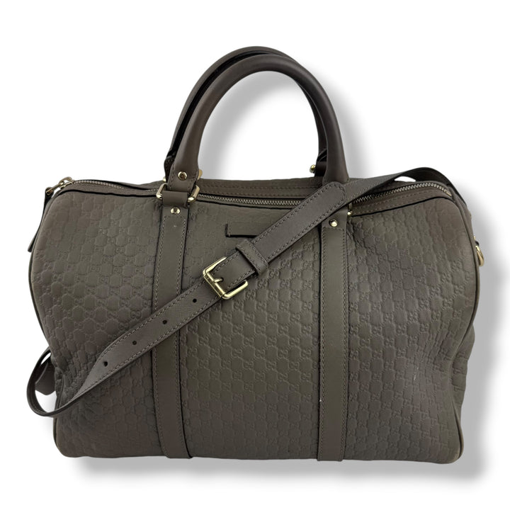 Gucci Guccissima Beige GG Monogram Boston 30 Bag