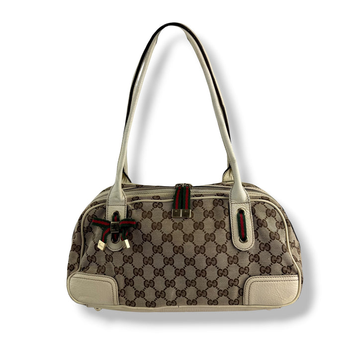 Gucci Beige/White Princy Tote Bag