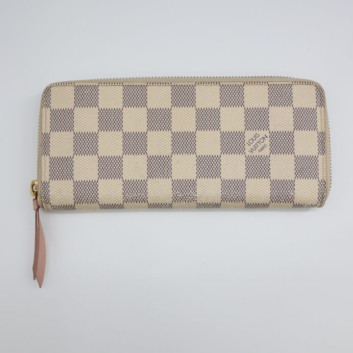 Louis Vuitton Clemence Damier Azur Femme Wallet