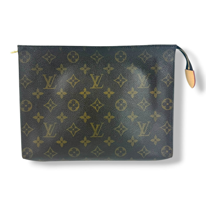 Louis Vuitton Vintage Brown Monogram Toiletry 26 Pouch