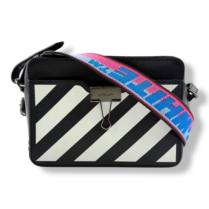 Off-White Black/White Clip Camera Crossbody Bag