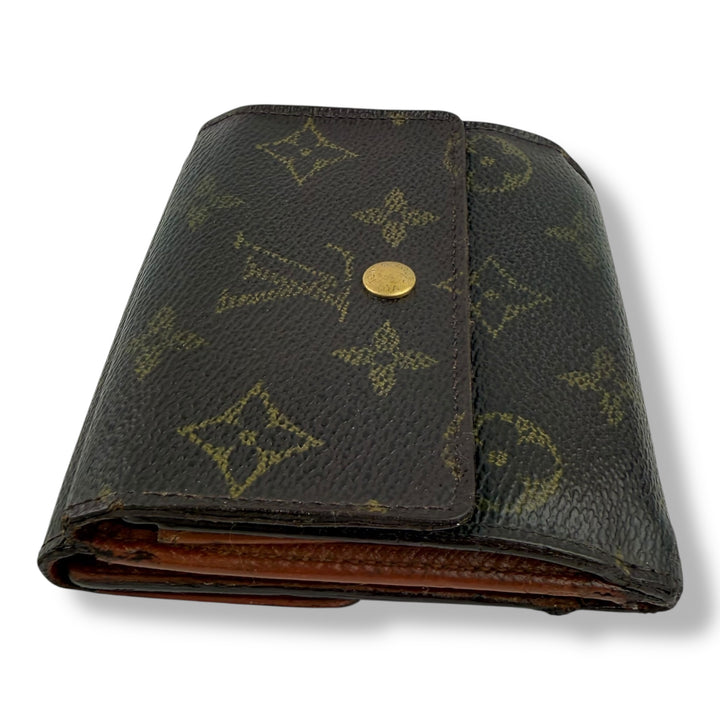 Louis Vuitton Vintage Brown Monogram Compact Bifold Wallet Purse