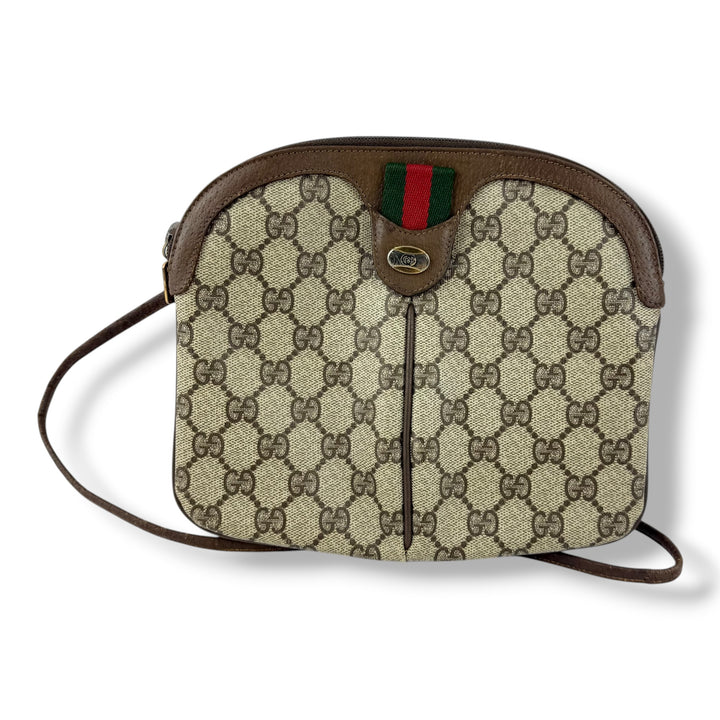 Gucci Vintage Beige Sherry Line Crossbody Handbag