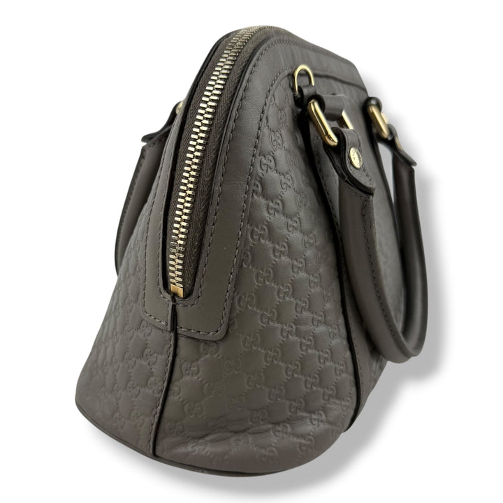 Gucci Guccissima Mini Dome Grey GG Monogram Handbag