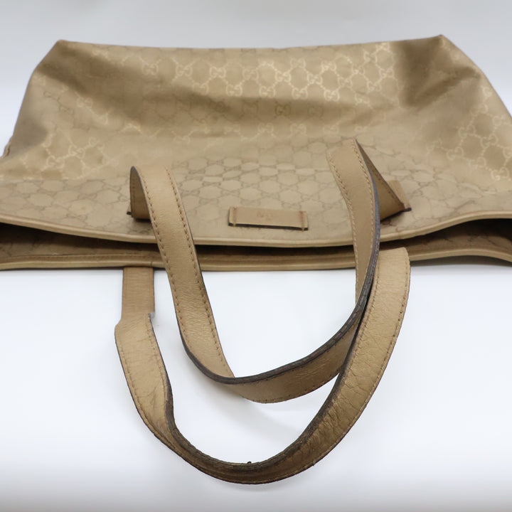 Gucci GG Gold Canvas Tote Bag