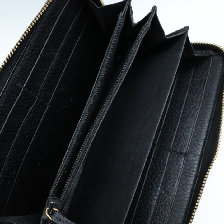 Gucci GG Black GG Marmont Zip Around Wallet