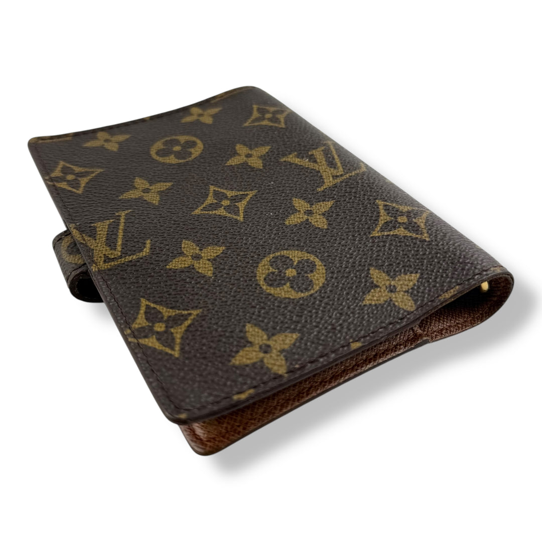 Louis Vuitton Brown Monogram Small Ring Agenda Wallet