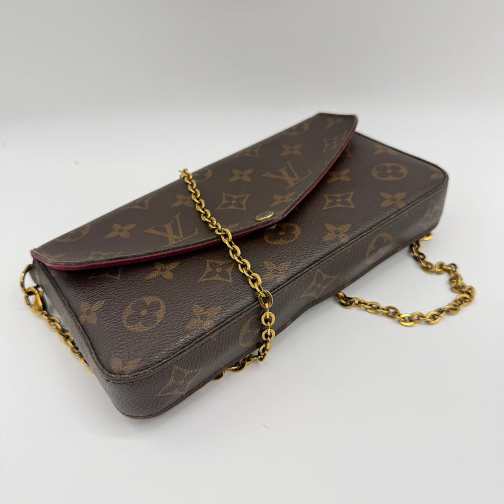 Louis Vuitton Felicie Pochette Brown Monogram Handbag