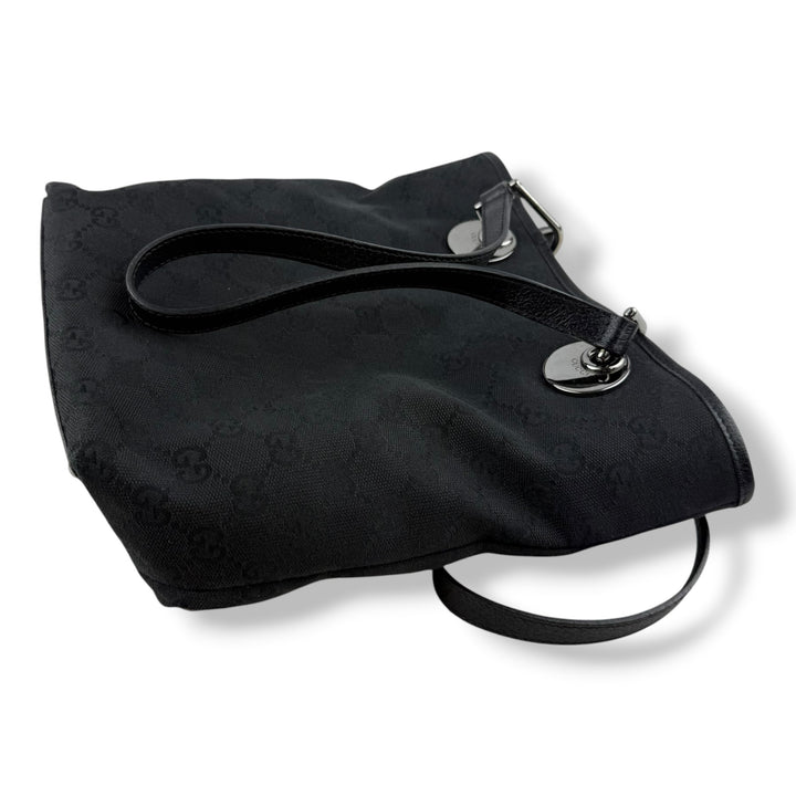 Gucci GG Black Canvas Tote Bag