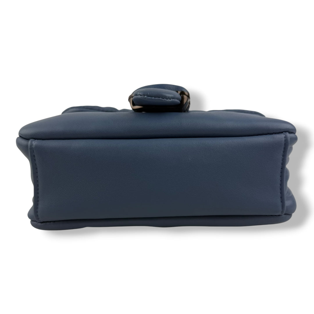 Coach Pillow Tabby 18 Blue Leather Handbag