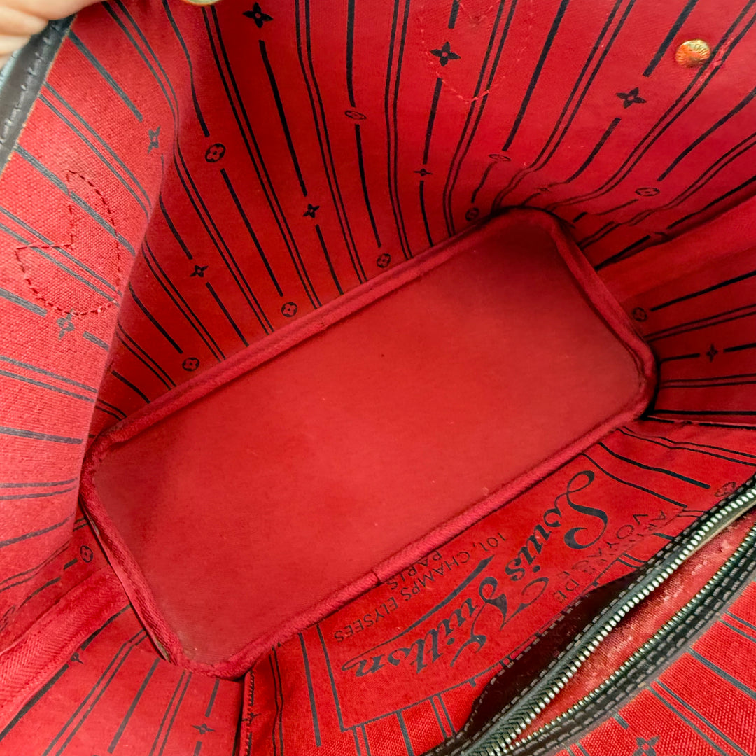 Louis Vuitton Brown Damier Neverfull PM Handbag