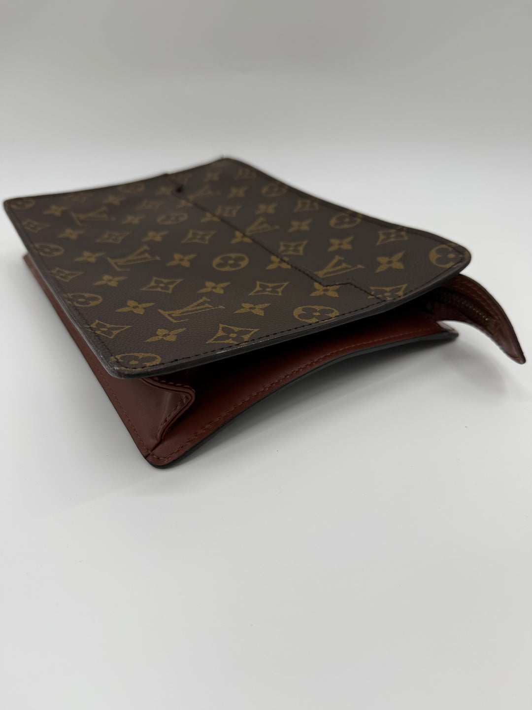 Louis Vuitton Brown Monogram Pochette Homme Clutch Bag