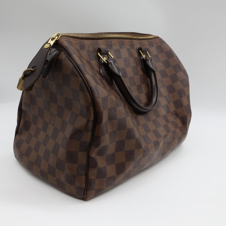 Louis Vuitton Speedy 30 Brown Damier Ebene Handbag