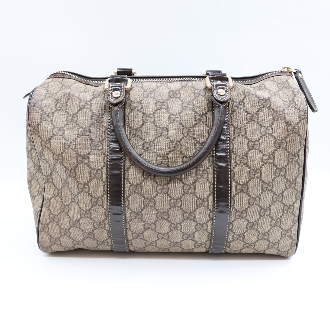 Gucci GG Beige Boston Duffle Handbag