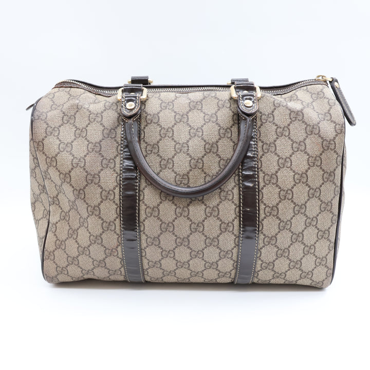 Gucci GG Beige Boston Duffle Handbag