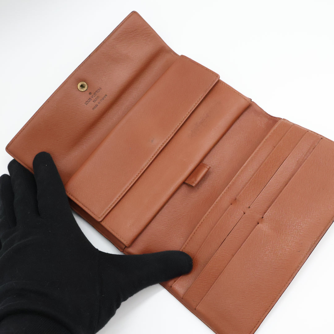 Louis Vuitton Trifold Brown Monogram Femme Wallet