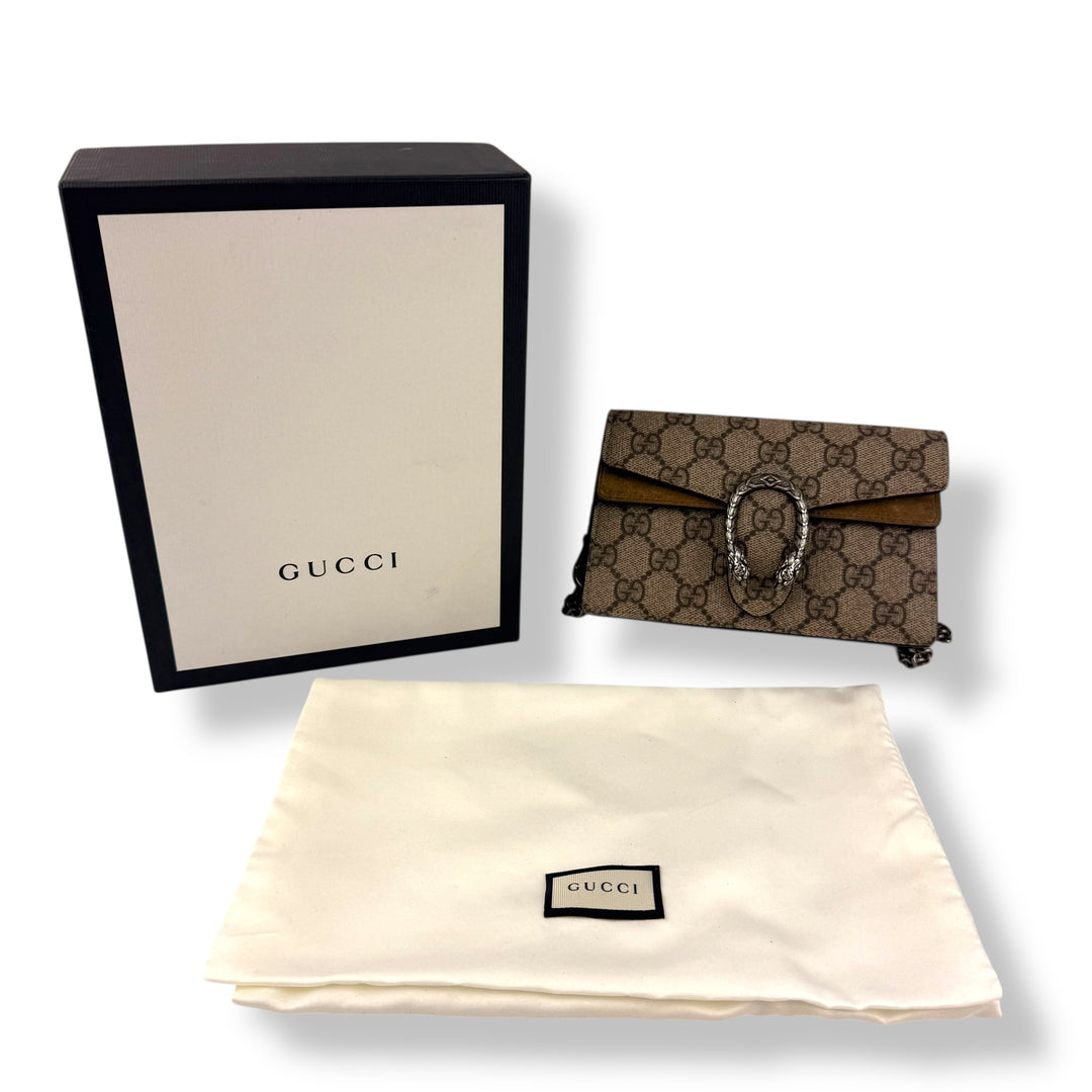 Gucci GG Dionysus Beige Super Mini Handbag
