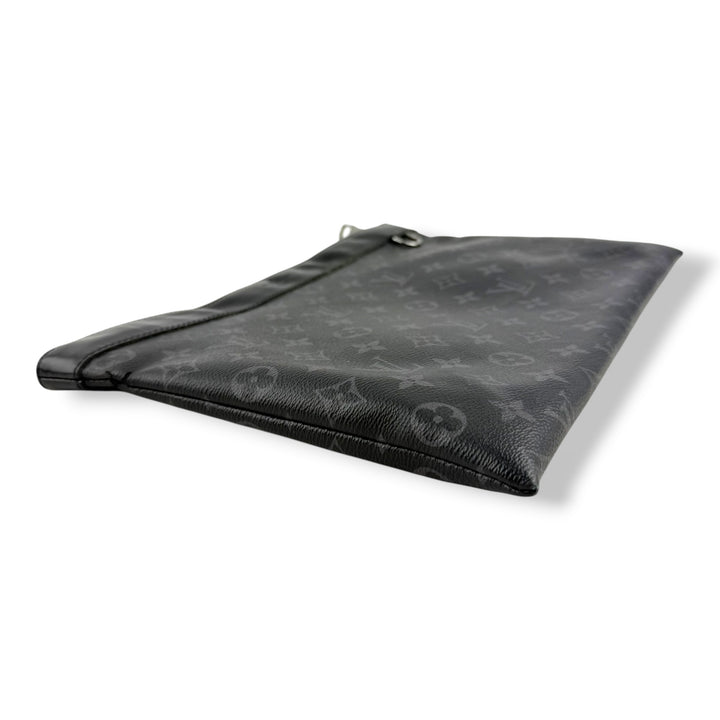 Louis Vuitton Black Monogram Pochette Eclipse Clutch Pouch