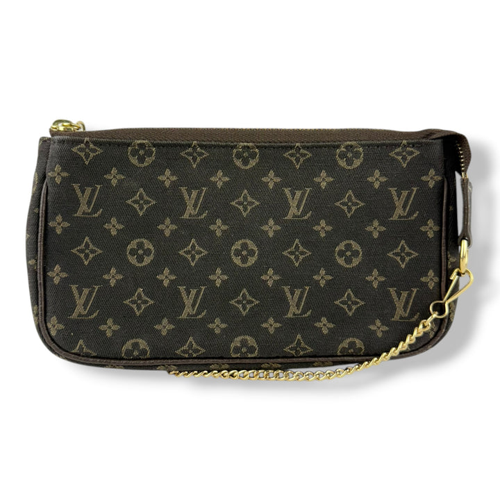 Louis Vuitton Medium Pochette Accessories Lin Monogram Clutch Bag