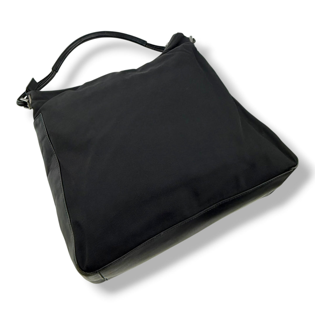 Gucci GG Monogram Black Hobo Shoulder Bag
