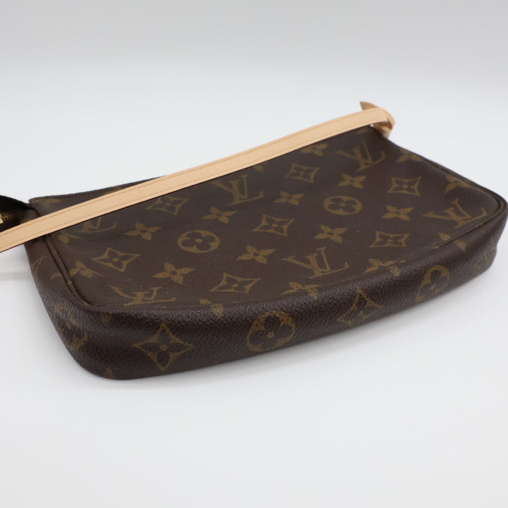 Louis Vuitton Pochette Accessories Brown Monogram Clutch Bag