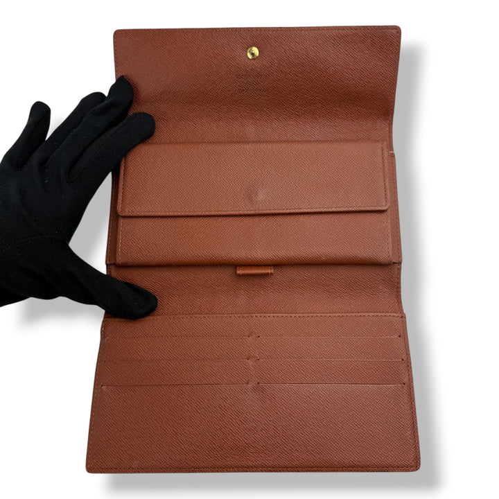 Louis Vuitton Trifold Brown Monogram Femme Wallet