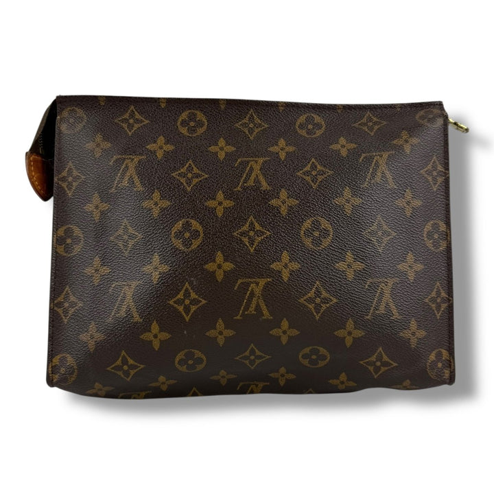 Louis Vuitton Vintage Brown Monogram Toiletry Pouch 26 Bag