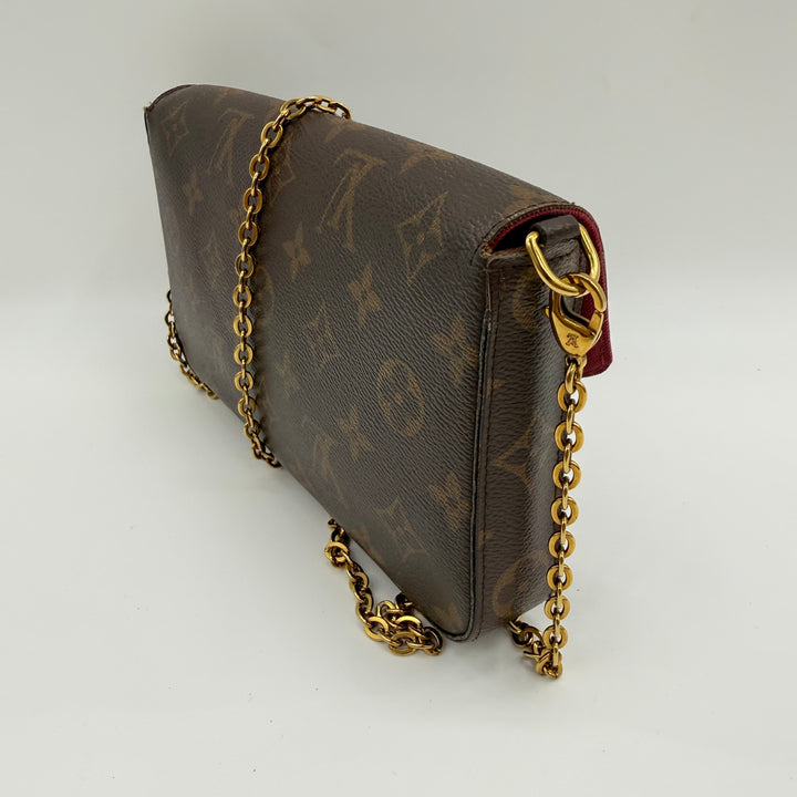 Louis Vuitton Felicie Pochette Brown Monogram Handbag