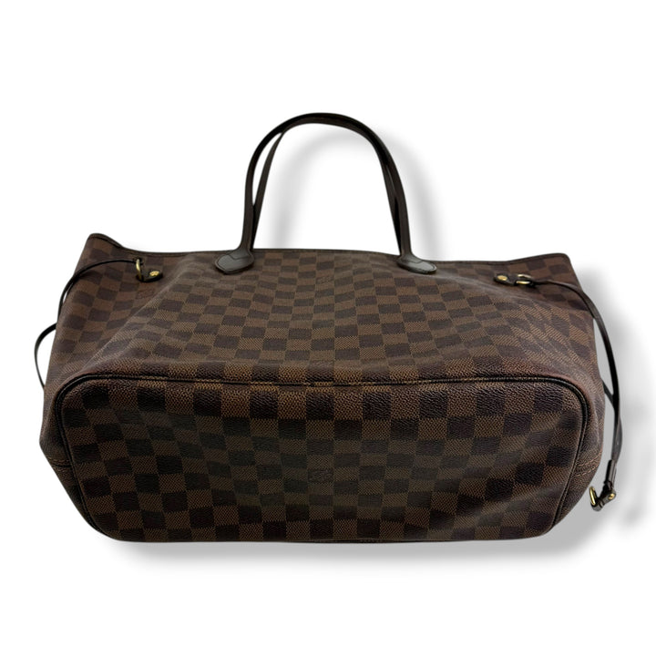 Louis Vuitton Brown Damier Neverfull MM Handbag